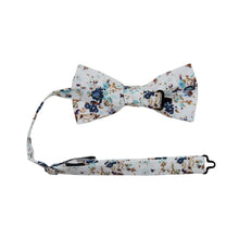 Load image into Gallery viewer, Blue Bloom Bow Tie (Pre-Tied) - EMBR