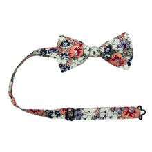 Load image into Gallery viewer, Orange Pansy Bow Tie (Pre-Tied) - EMBR