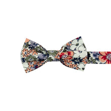Load image into Gallery viewer, Orange Pansy Bow Tie (Pre-Tied) - EMBR