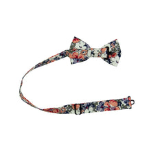 Load image into Gallery viewer, Orange Pansy Bow Tie (Pre-Tied) - EMBR