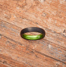 Black Tungsten Ring - Resilient Green - 4MM - EMBR