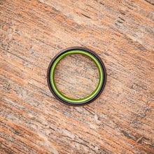Black Tungsten Ring - Resilient Green - 4MM - EMBR