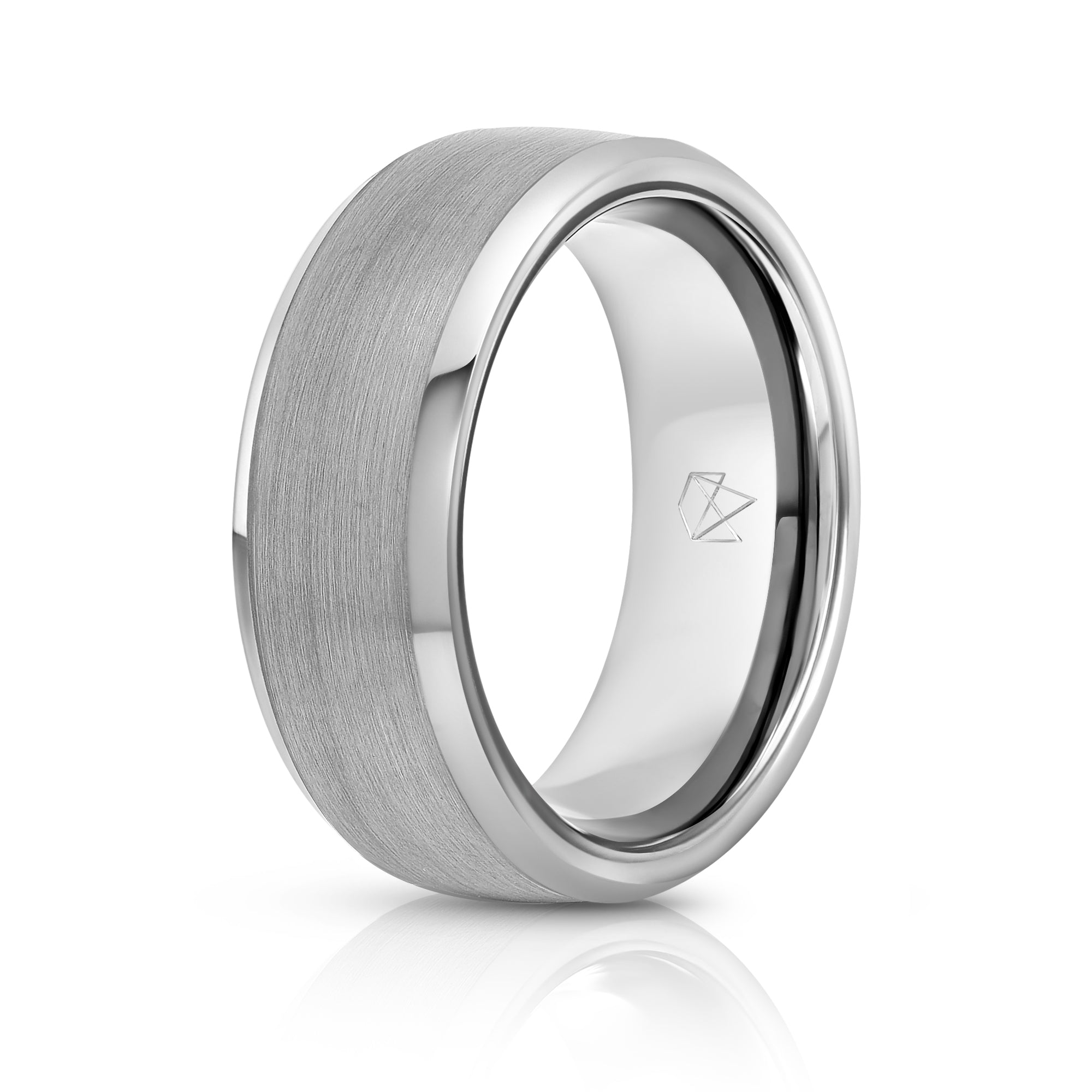 Silver Tungsten Ring Minimalist