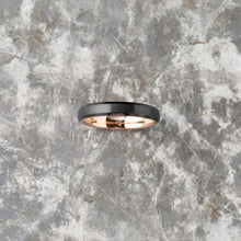 Load image into Gallery viewer, Black Tungsten Ring - Rose Gold - 4MM - EMBR
