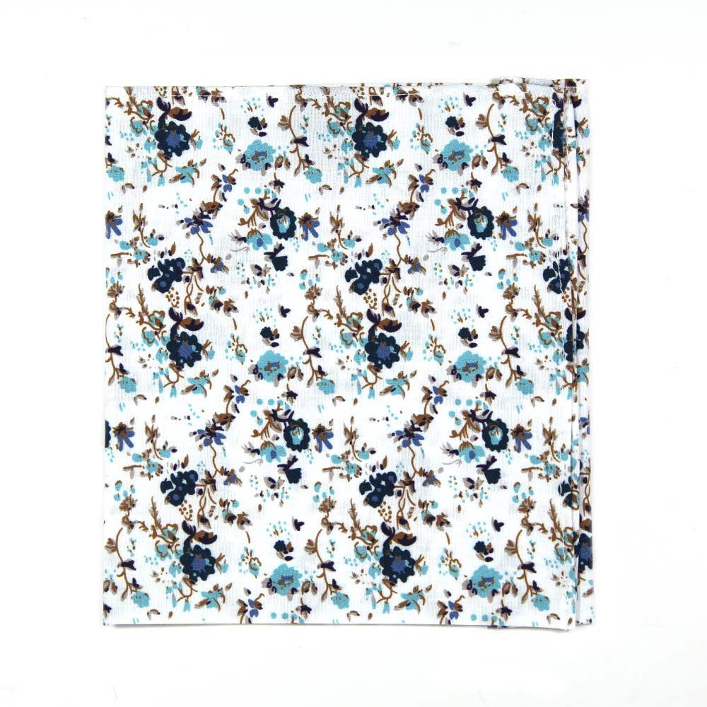 Blue Bloom Pocket Square - EMBR
