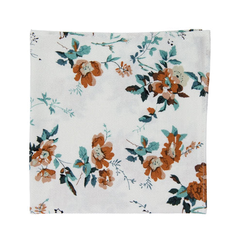 Copper Blooms Pocket Square - EMBR