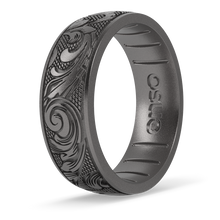 Etched Signature Silicone Ring - Flourish
