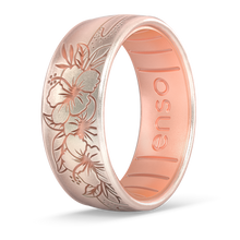 Etched Coastal - Hibiscus Beach - Unicorn/Rose Gold
