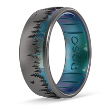 Etched Silicone Ring - Woodland
