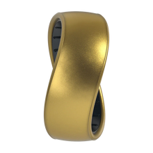 Dualtone Silicone Ring - Antique Gold/Black Pearl