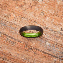 Load image into Gallery viewer, Black Tungsten Ring - Resilient Green - 4MM - EMBR
