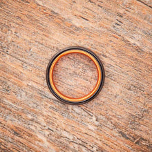 Load image into Gallery viewer, Tungsten Ring (Black) - Resilient Orange - 4MM - EMBR
