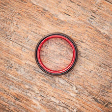 Load image into Gallery viewer, Black Tungsten Ring - Resilient Red - 4MM - EMBR
