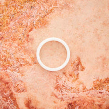 Load image into Gallery viewer, White Ceramic Ring - Minimalist - 4MM - EMBR
