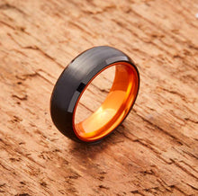 Load image into Gallery viewer, Tungsten Ring (Black) - Resilient Orange - EMBR
