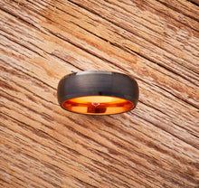 Load image into Gallery viewer, Tungsten Ring (Black) - Resilient Orange - EMBR
