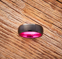 Load image into Gallery viewer, Tungsten Ring (Black) - Resilient Pink - EMBR
