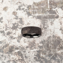 Load image into Gallery viewer, Faceted Black Tungsten Ring
