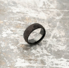 Load image into Gallery viewer, Faceted Black Tungsten Ring
