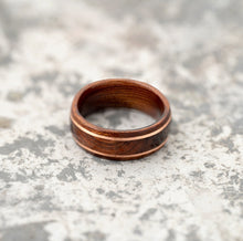 Load image into Gallery viewer, Ironwood Ring - Copper Inlay - EMBR
