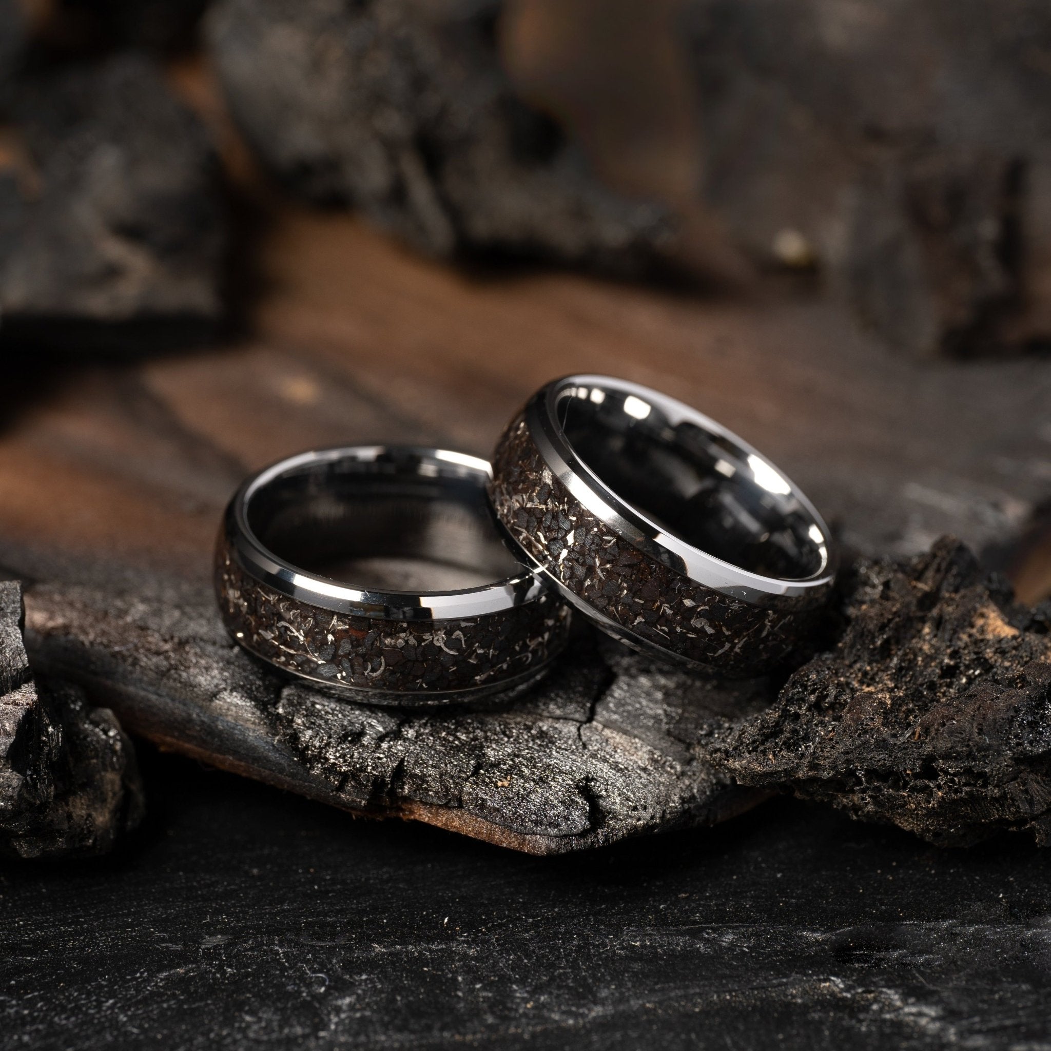 Genuine cheap meteorite ring