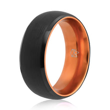 Load image into Gallery viewer, Tungsten Ring (Black) - Resilient Orange - EMBR
