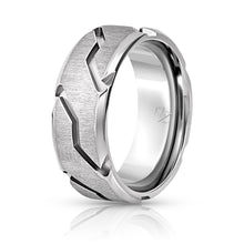 Load image into Gallery viewer, Titanium Ring - Silver Striker - EMBR
