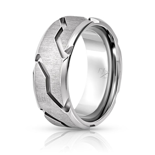 Titanium Ring - Silver Striker - EMBR