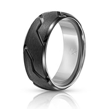 Load image into Gallery viewer, Titanium Ring - Black Striker
