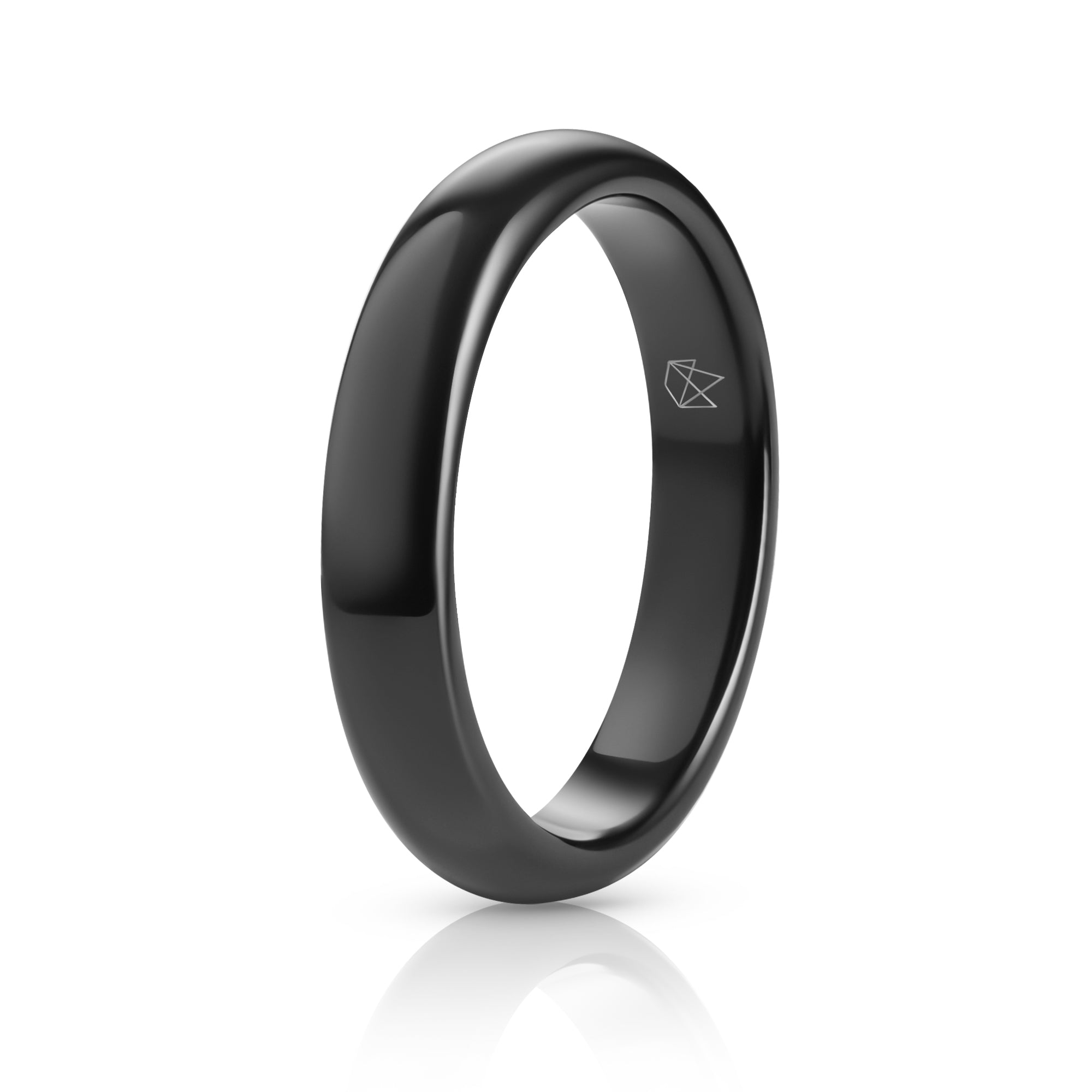 EMBR™ Black Ceramic Ring - Minimalist - 4MM