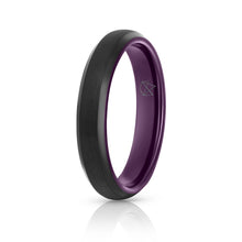 Load image into Gallery viewer, Black Tungsten Ring - Purple EMBR - 4MM - EMBR
