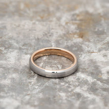 Load image into Gallery viewer, Silver Tungsten Ring - Rose Gold - 4MM - EMBR
