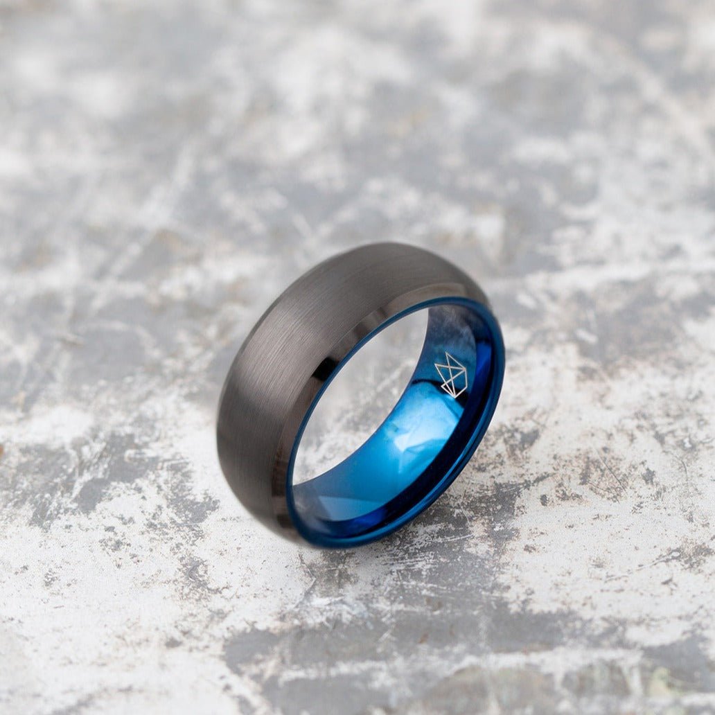 Tungsten shop cobalt ring
